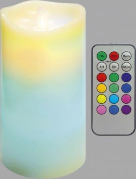 Świeca woskowa mała z ruchomym płomieniem na pilota 4 (biały)