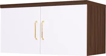 Nadstawka do szafy Bari (biały połysk/orzech Foresta)