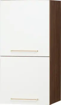 Zabudowa nadblatowa prawa Loara (biały połysk/orzech Foresta)