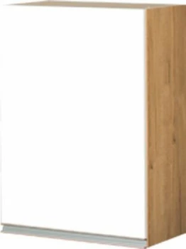 Szafka 50 górna lewa Monia (biały połysk/dąb Soma ciemny)