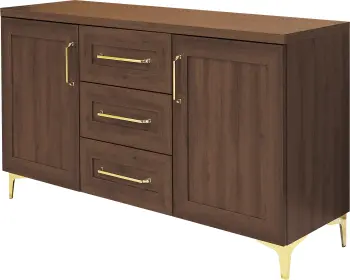 Komoda z drzwi. z 3 szuflad. Majorka (orzech Foresta)