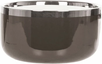 Miseczka ceramiczna Cindy szara ze srebrnym paskiem