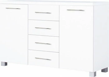 Komoda z frontami i 4-szufl. Panama (biały)