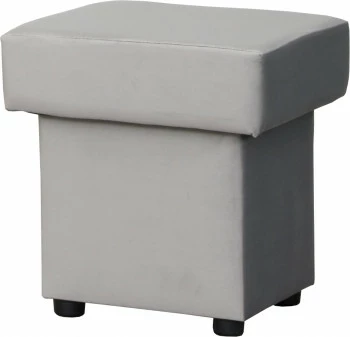 Puf otwierany (plusz srebrzysty)