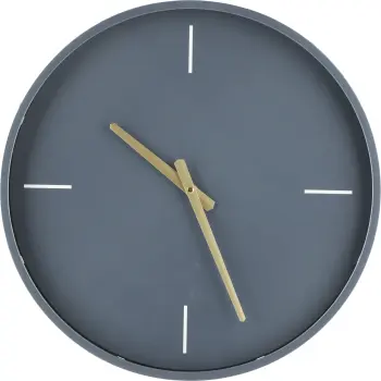 Zegar ścienny Naturos (granatowy/złoty)