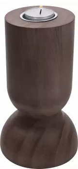 Świecznik drewniany na t-light Etna 49 (brązowy)