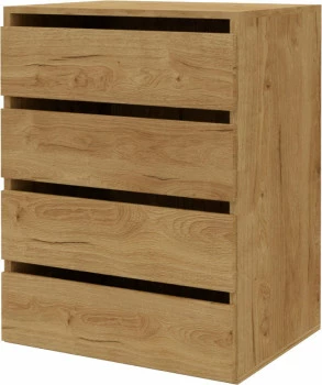 Kontenerek do szafy przesuwnej (4 szufl.) szer. 60cm (dąb Soma ciemny)